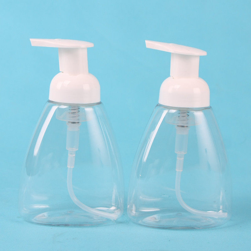 300ml PET Clear Hand Sanitizer Foam Bottle / Mousse Foam Bottle